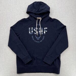 Under Armour USAF Air Force Hoodie Men Large Navy ColdGear Military Athletic
